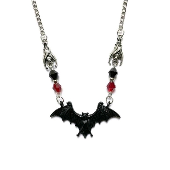 🦇🩸2 for $17 🩸Gothic vampire bat necklace 🦇🩸Hex girl vibes, vampy🦇 - Picture 3 of 3